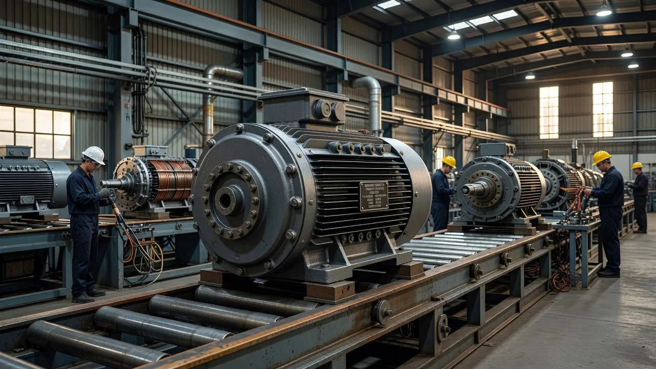 Industrial motor assembly