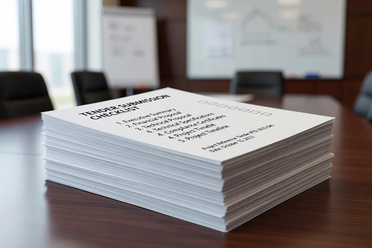 Tender documents checklist