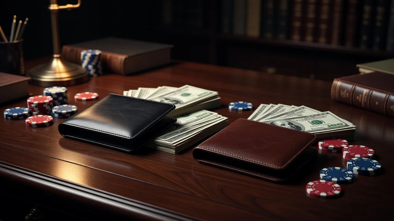 Cash wallet and bonus wallet illustration for Winoui Casino