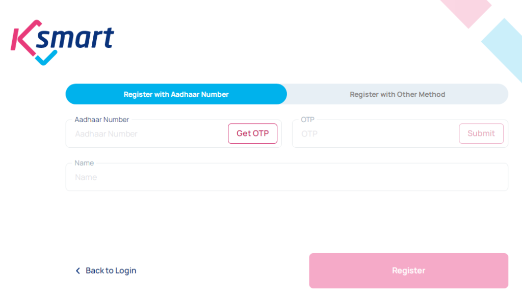 Procedure to Registration Ksmart Kerala 2024